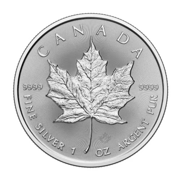 1 Onza De Plata Pura 999 Canadian Maple Leaf